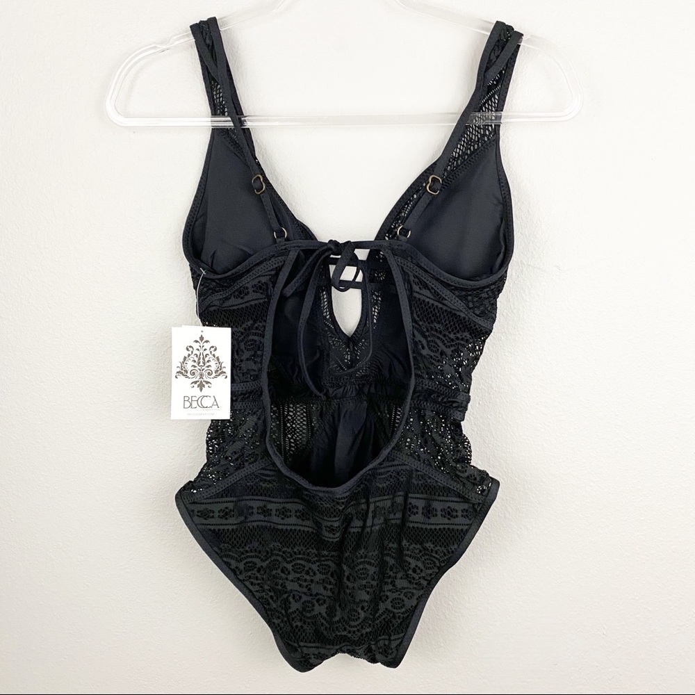 Becca - One Piece Plunge Tie Front